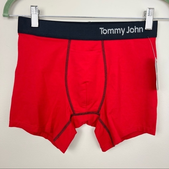 NWT‎ Tommy John Red Cool Cotton Boxer Briefs - Picture 1 of 7